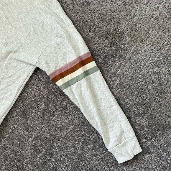 Madewell MWL Icy Heather Gray Superbrushed Easygoing Hoodie - Picture 4 of 6